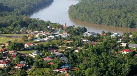 La commune guyanaise de Roura vue du ciel. Crédits photo Jean-Emmanuel Hay
