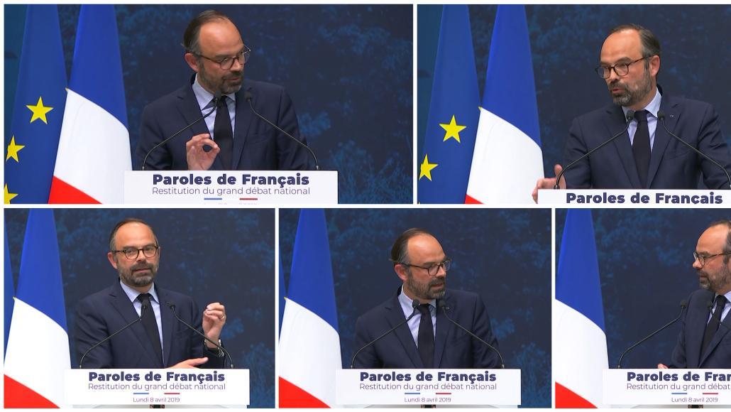 Couverture : Édouard Philippe pointe "l’immense exaspération fiscale" des participants au Grand débat Couverture : Édouard Philippe pointe "l’immense exaspération fiscale" des participants au Grand débat