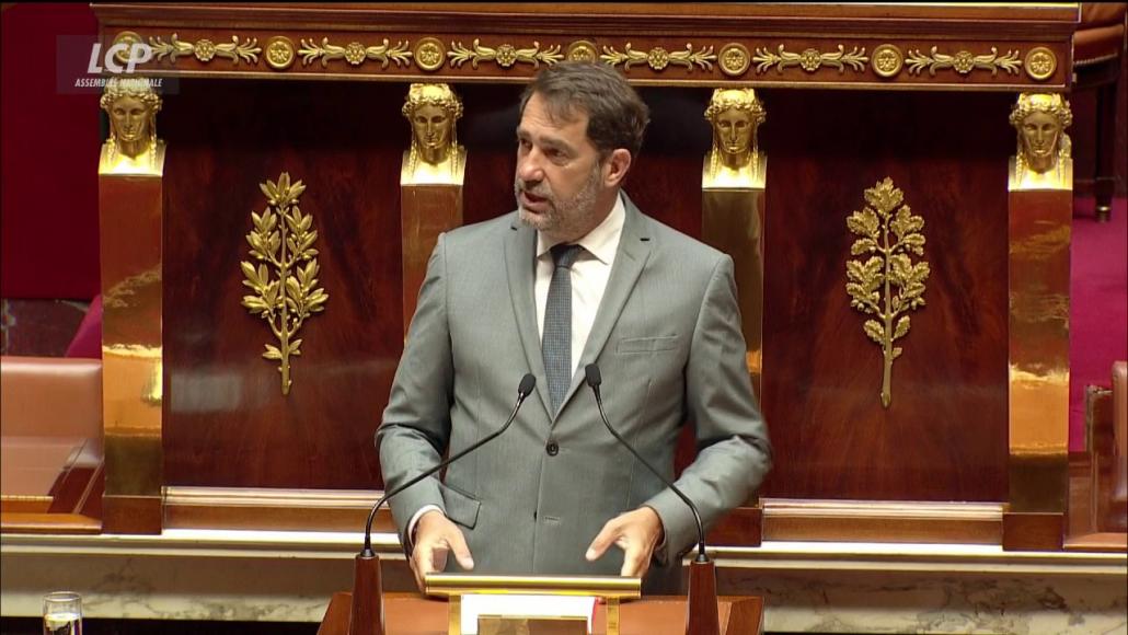 Christophe Castaner, le 5 juin 2020 à la tribune de l'Assemblée nationale Christophe Castaner, le 5 juin 2020 à la tribune de l'Assemblée nationale
