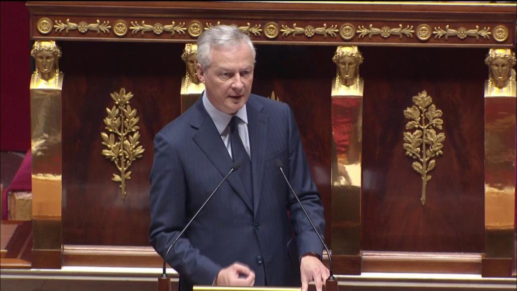 Bruno Le Maire, le 23 juillet 2020, à la tribune de l'Assemblée nationale