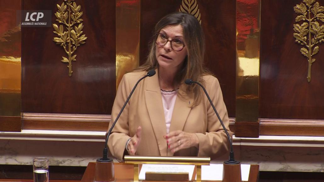 Isabelle Santiago à l'Assemblée nationale, le 13 novembre 2023. LCP