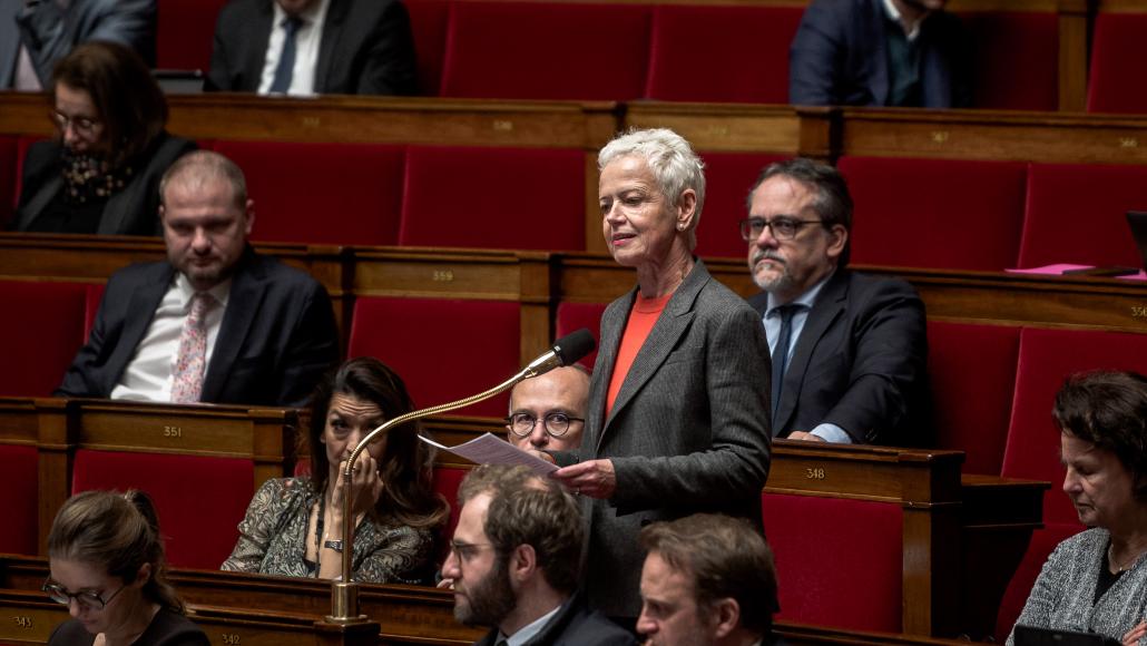 Brigitte Klinkert dans l'hémicycle Brigitte Klinkert dans l'hémicycle