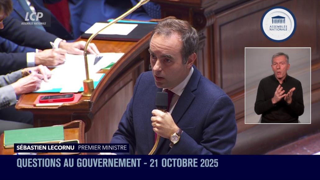 Sébastien Lecornu, le 21 octobre 2025 Sébastien Lecornu, le 21 octobre 2025
