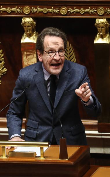 Gilles Le Gendre à la tribune de l'Assemblée nationale, le 3 mars 2020 (Ludovic Marin/AFP)