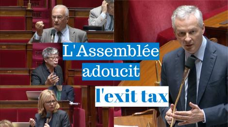 Vidéo : L’Assemblée nationale adoucit l’exit tax