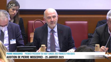 Pierre Moscovici, le 25 janvier 2023, à l'Assemblée nationale. LCP