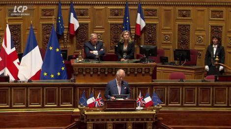Charles III devant les parlementaires français, le 21 septembre 2023