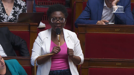 Danièle Obono à l'Assemblée nationale. LCP