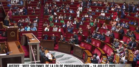 L'Assemblée a voté en première lecture la loi de programmation de la justice 18 juillet 2023 LCP