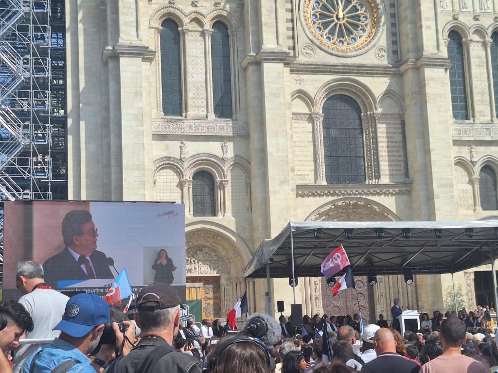 Meeting de Jean-Luc Mélenchon, le 7 juin 2026. Meeting de Jean-Luc Mélenchon, le 7 juin 2026.