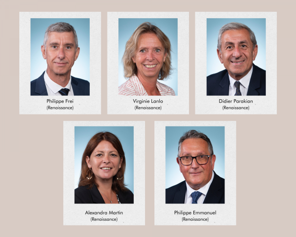 Cinq nouveaux députés Renaissance, anciennement suppléants, sont arrivés sur les bancs de l'hémicycle depuis le lundi 21 août dernier. © Assemblée nationale